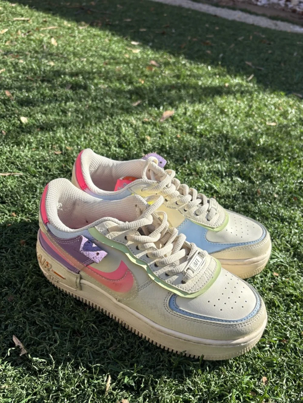 Nike Low-Top Air-Force One Shadow Pastel - Picture 6 of 9
